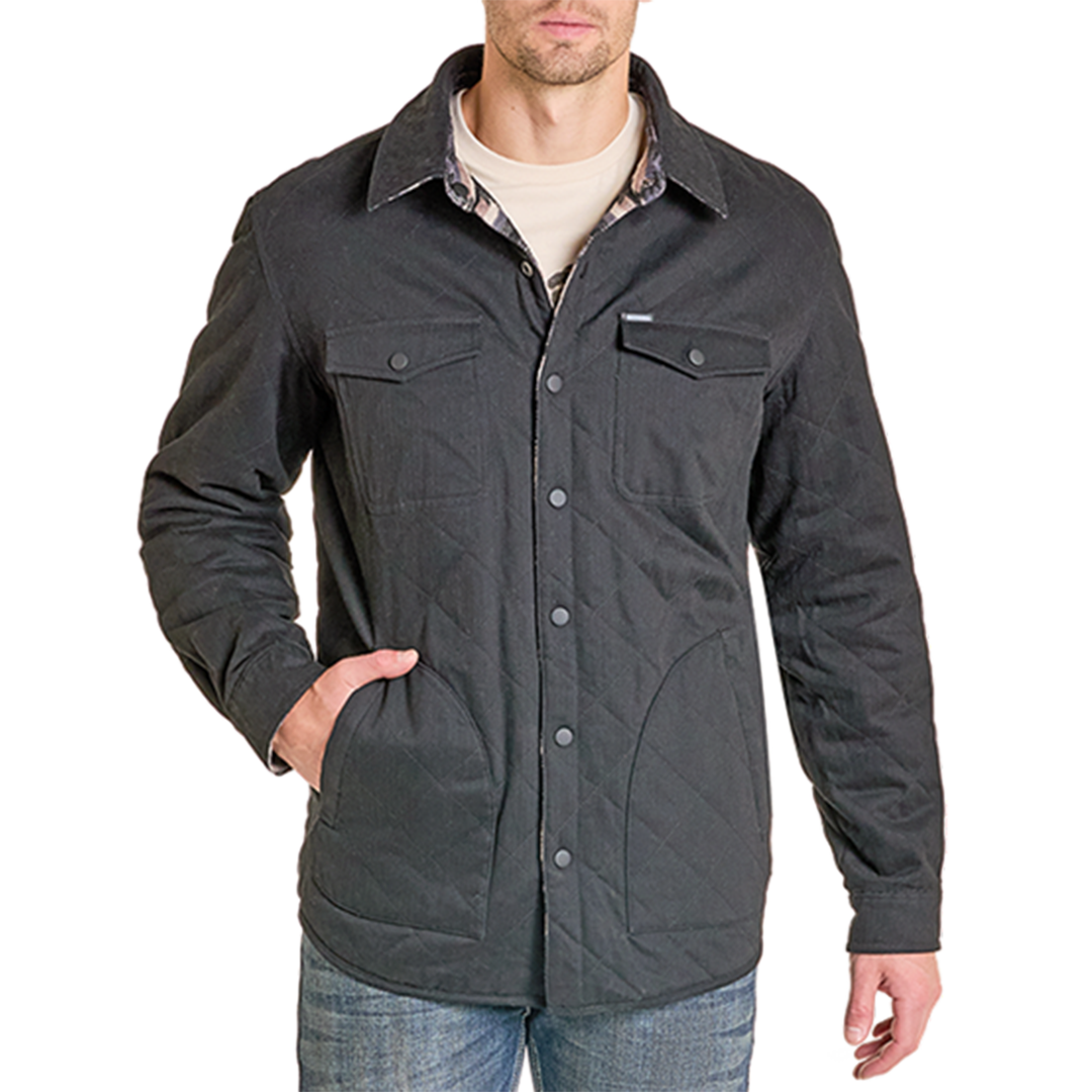 Chemisette-veste Rock & Roll Denim pour homme à chevrons aztèques