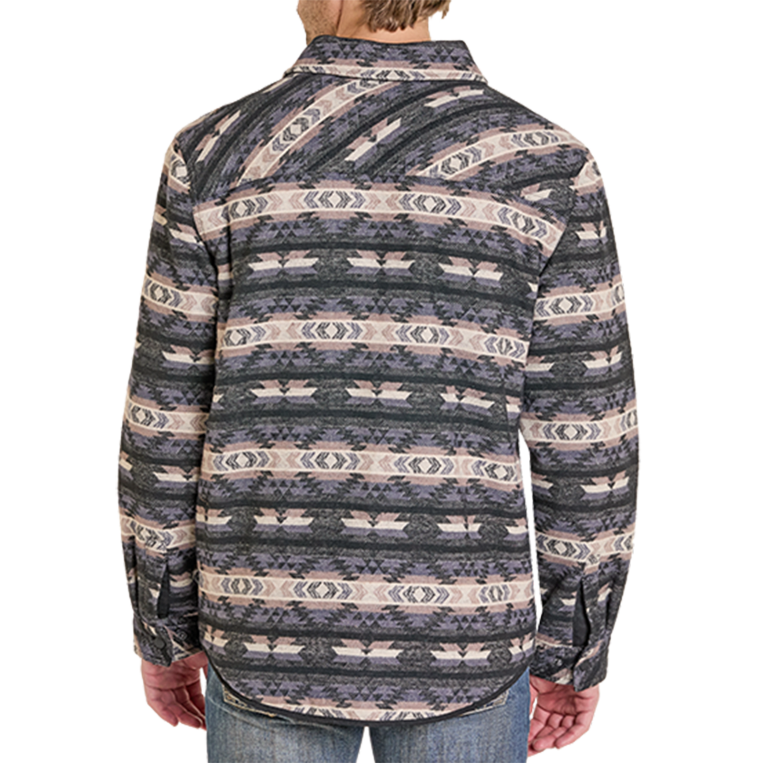 Chemisette-veste Rock & Roll Denim pour homme à chevrons aztèques