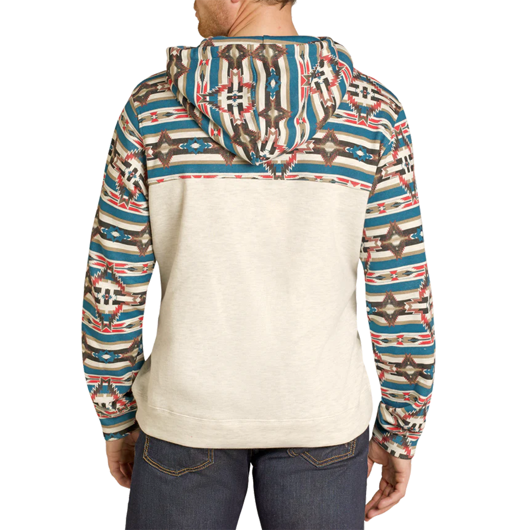 Rock & Roll Denim Men's Aztec Color Block Hoodie