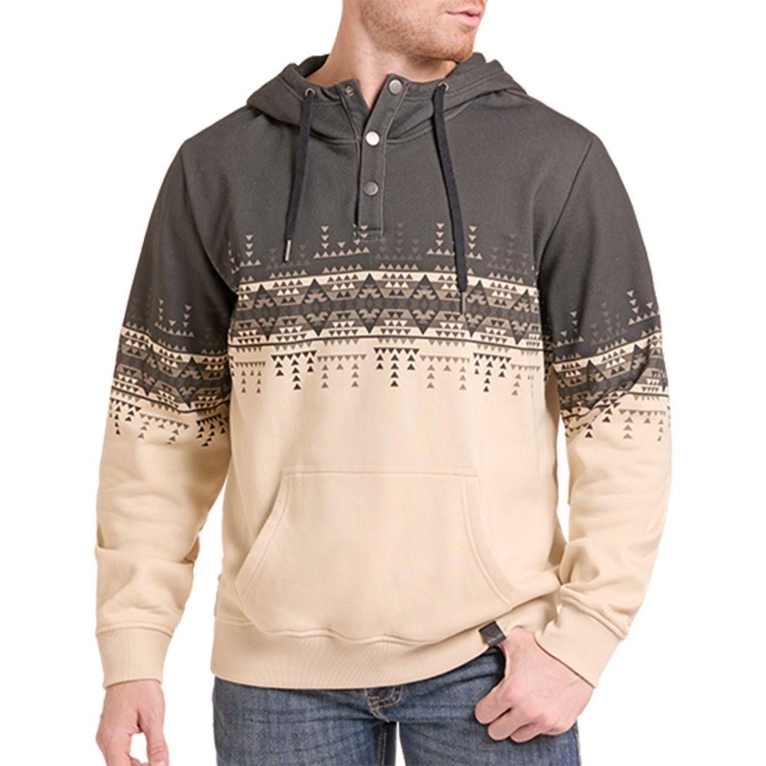 Rock & Roll Denim Men's Aztec Color Block Hoodie