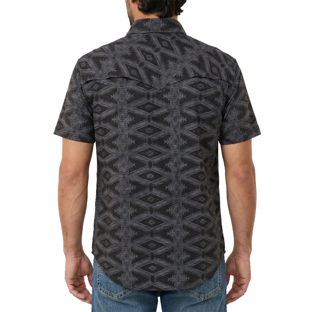 Rock & Roll Denim Men's Aztec Short Sleeve Snap Shirt
