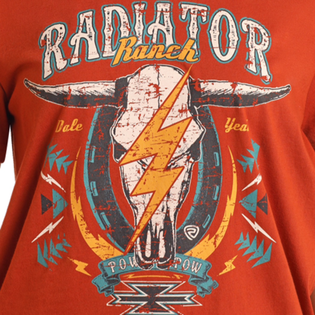 Rock & Roll Denim Unisex Brisby Radiator Ranch Lightning T-Shirt