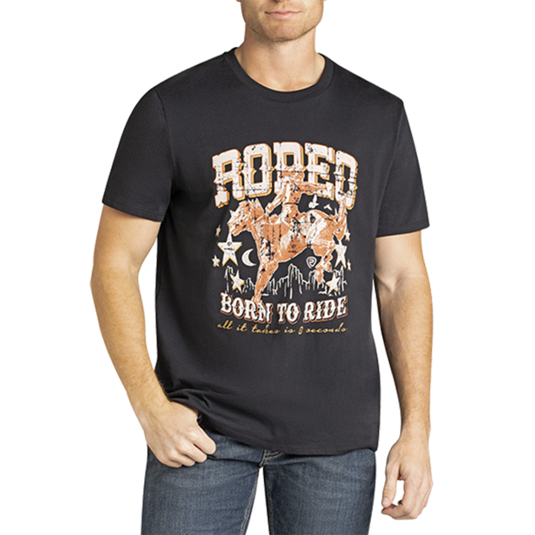Rock & Roll Denim Unisex Rodeo Born To Ride T-Shirt