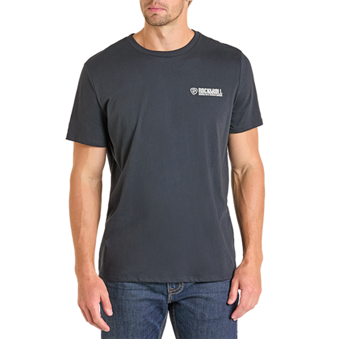 Rock & Roll Denim Unisex Drinks Well T-Shirt