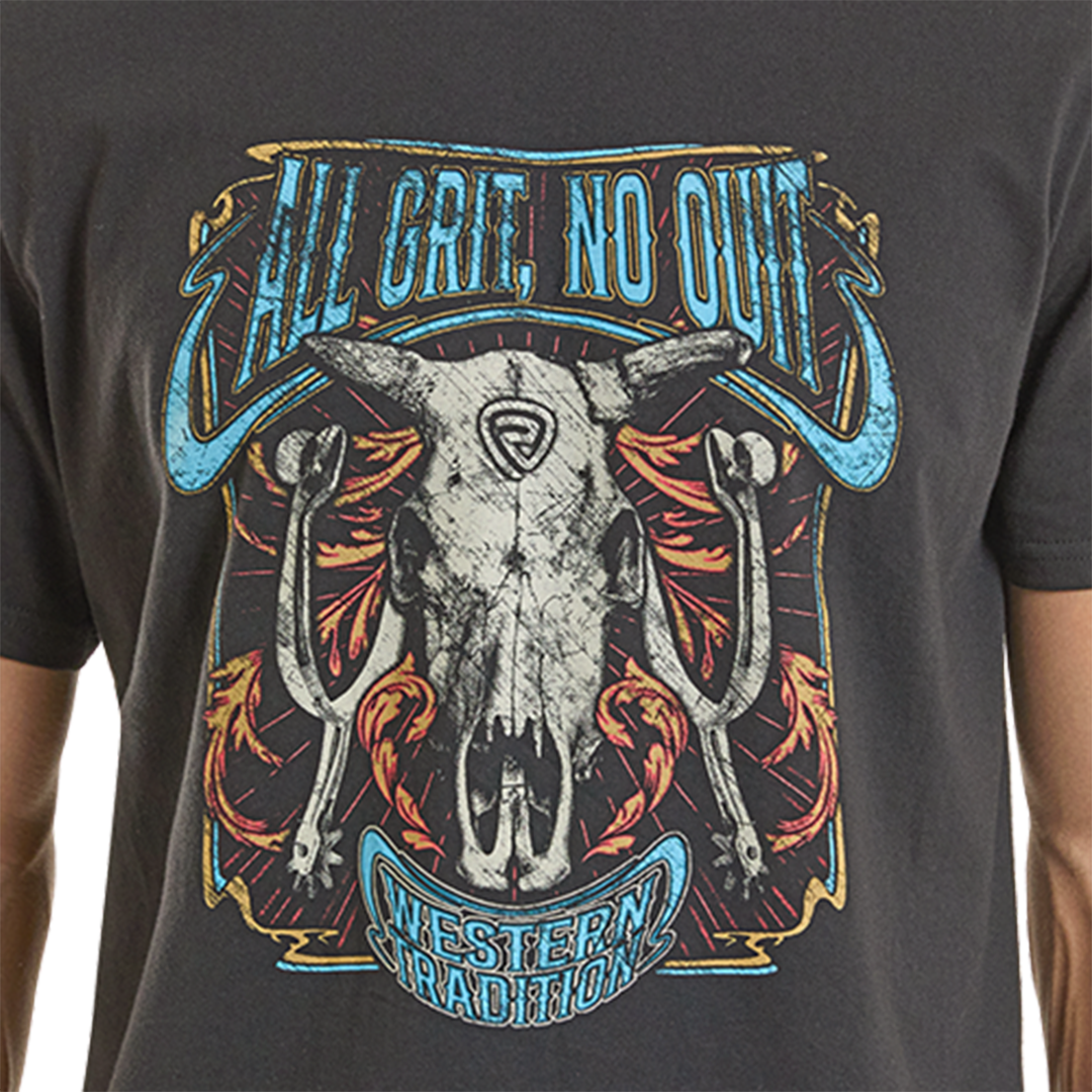 Rock & Roll Denim Unisex Skull Graphic T-Shirt
