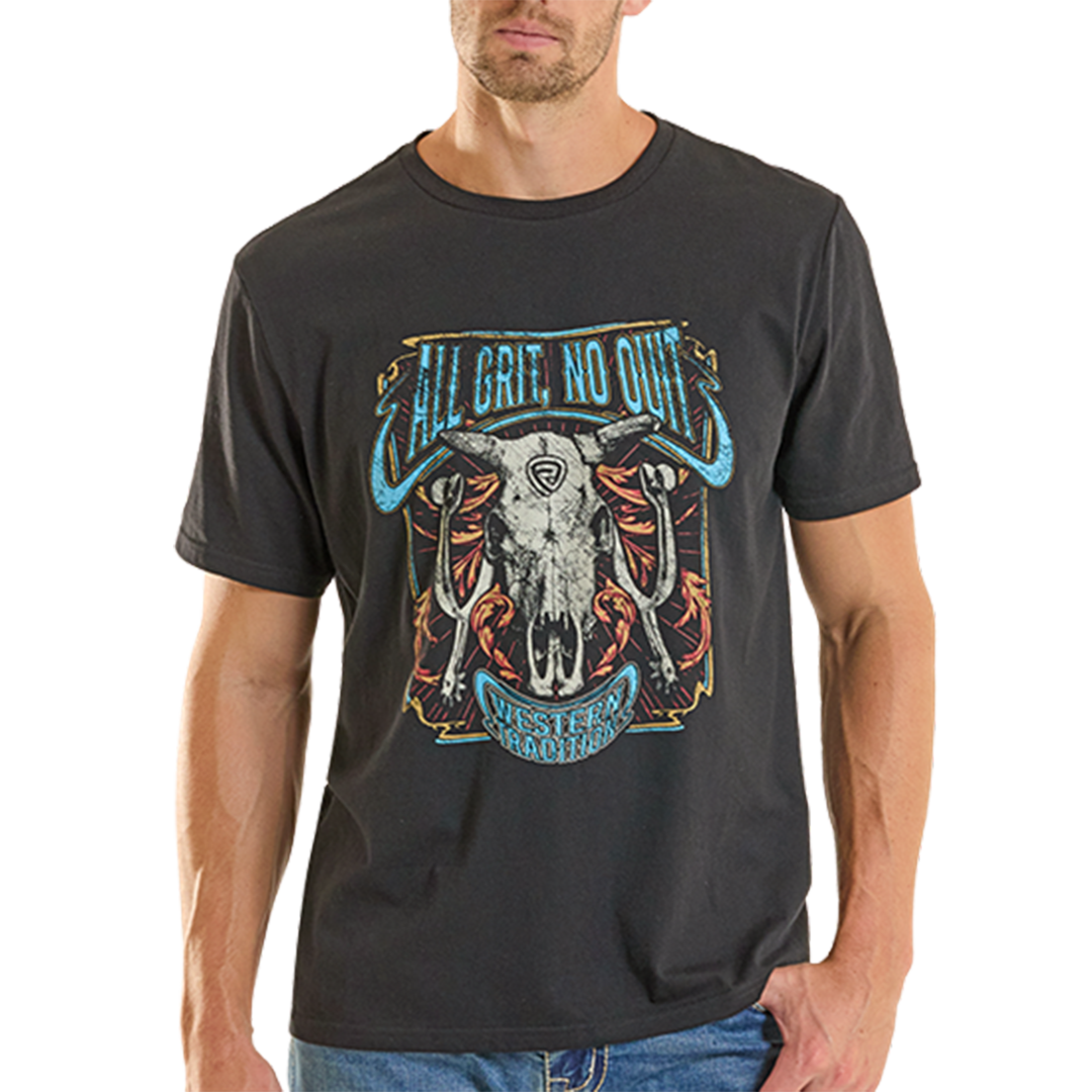 Rock & Roll Denim Unisex Skull Graphic T-Shirt