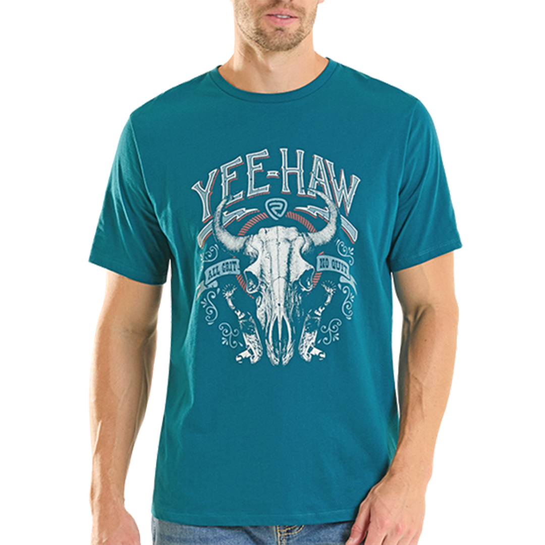Rock & Roll Denim Unisex Skull Graphic T-Shirt