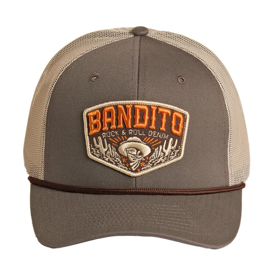 Casquette Rock & Roll Denim pour homme - Modèle Script