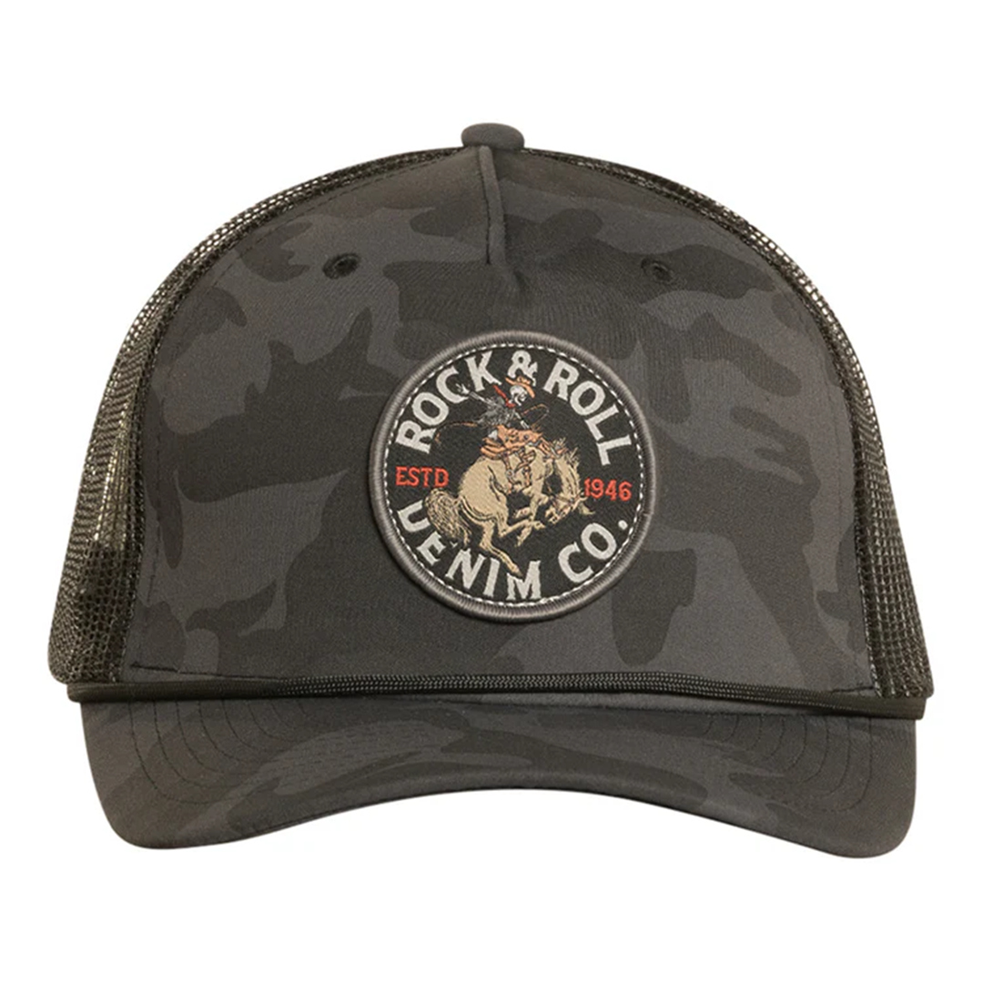 Rock & Roll Denim Men's Camo Patch Cap