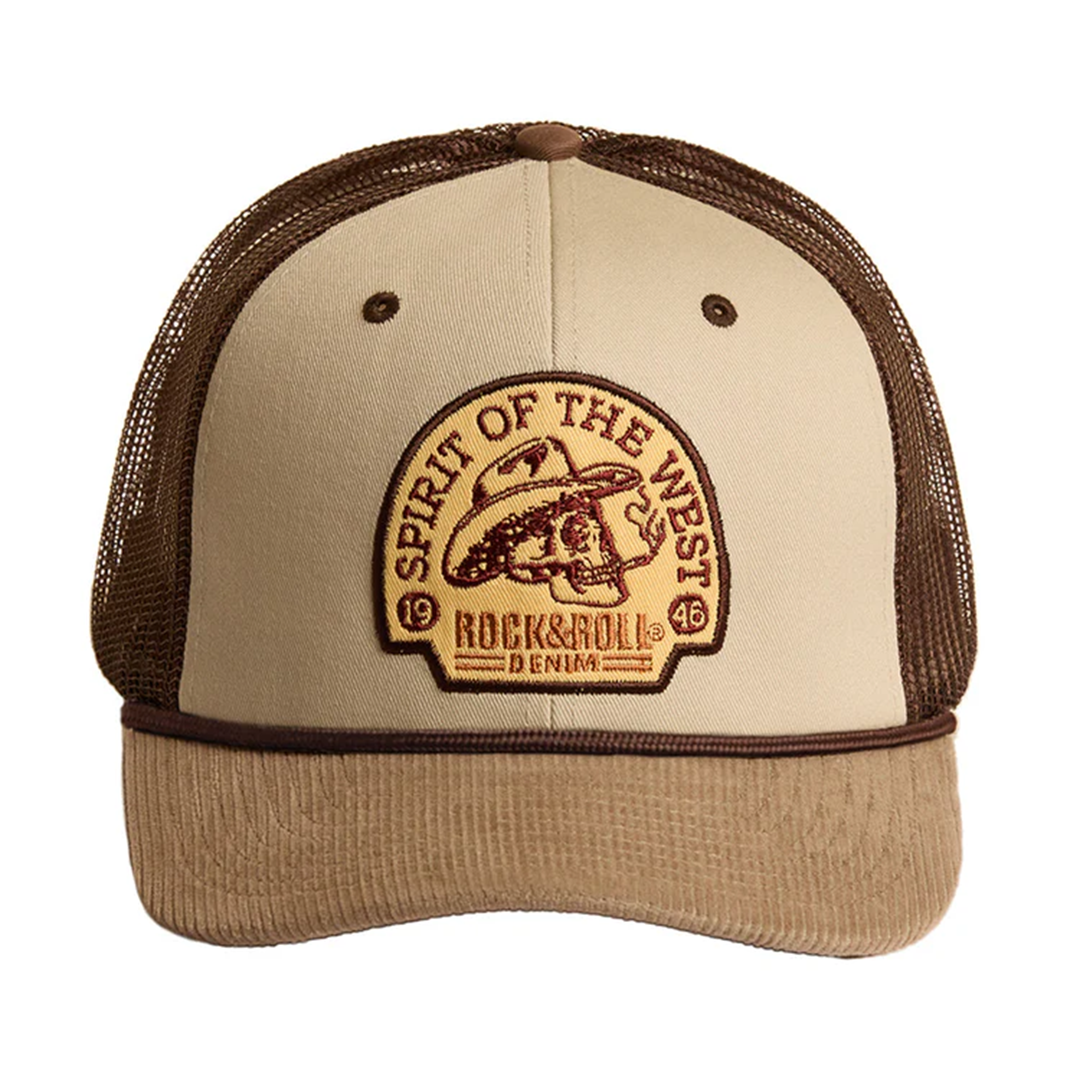 Casquette Rock & Roll Denim pour homme - Modèle Script