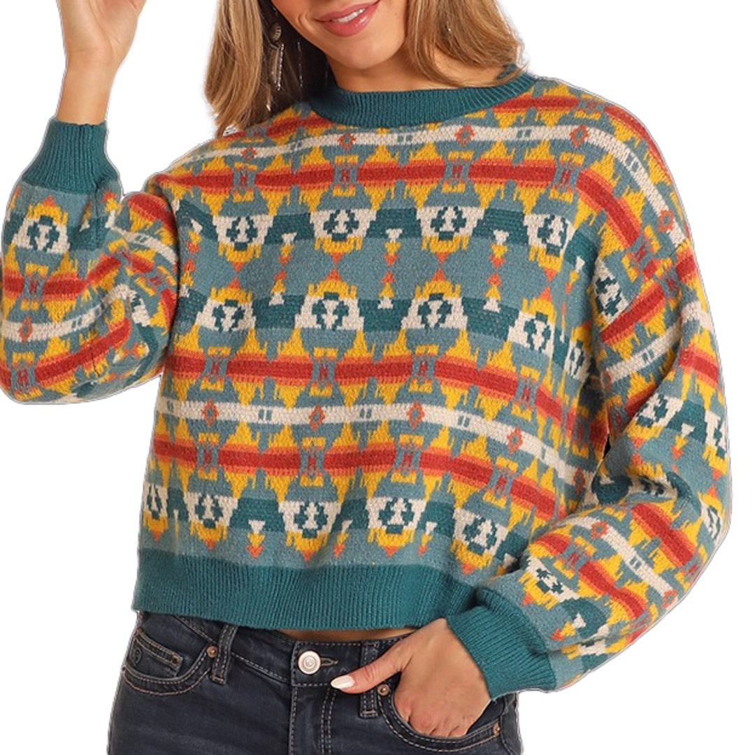 Rock & Roll Denim Women's Aztec Sweater