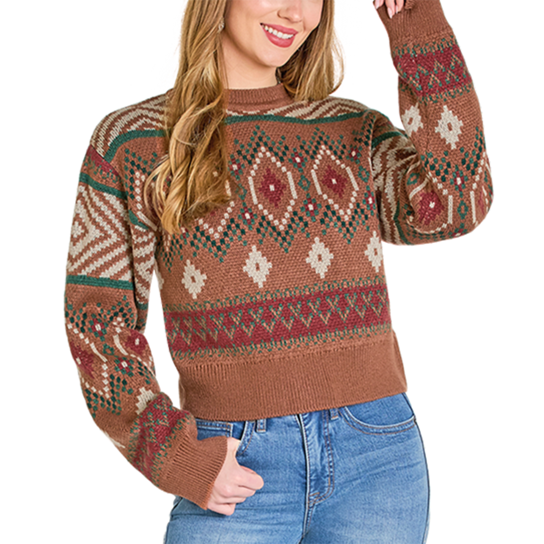 Rock & Roll Denim Women's Aztec Sweater