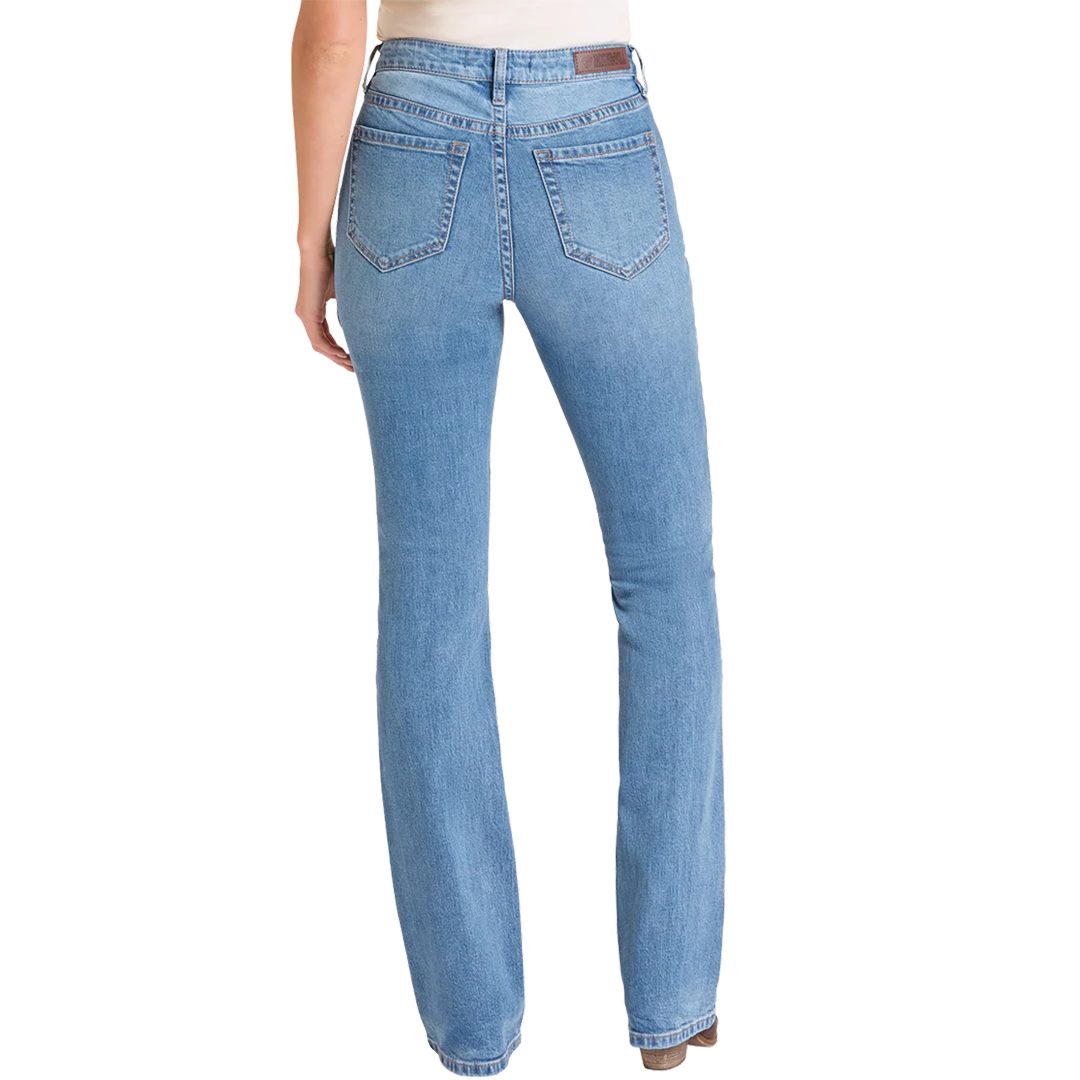 Jean Flare Femme Rock & Roll Denim