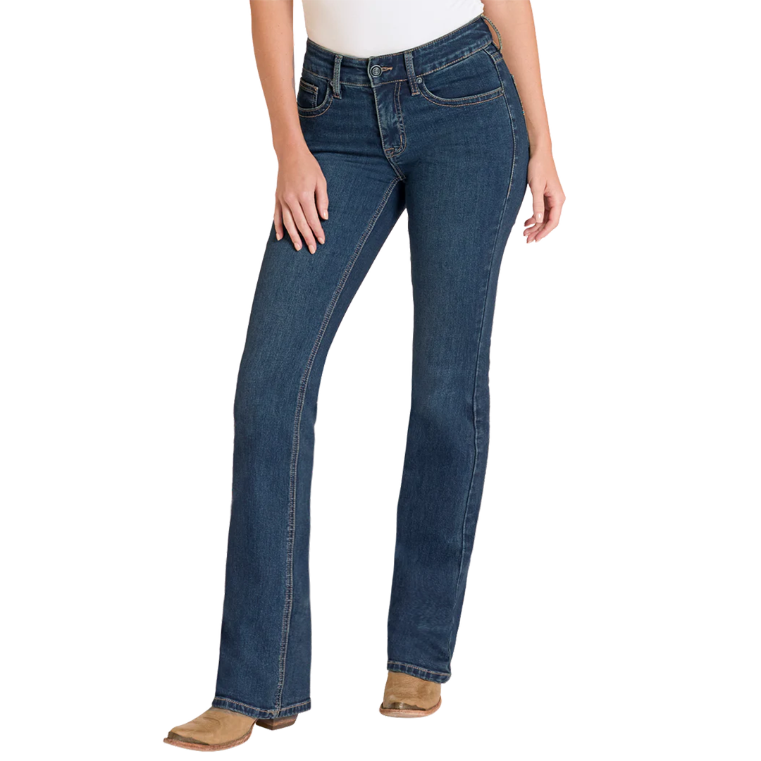 Rock & Roll Denim Women's Boot Stitch Pocket Bootcut Jeans