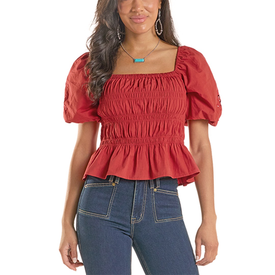 Rock & Roll Denim Women's Poplin Top