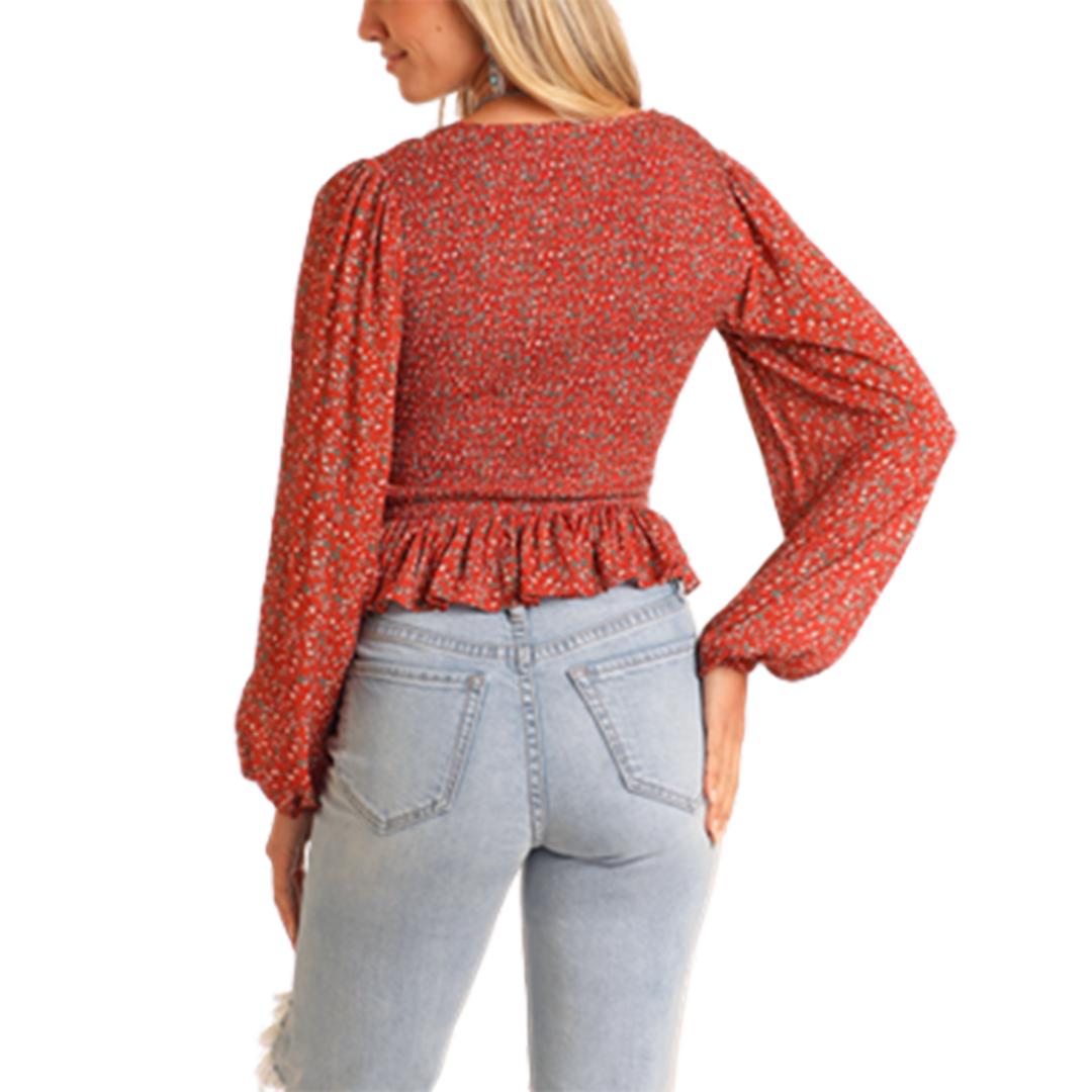 Rock & Roll Denim Women's Wrap Blouse