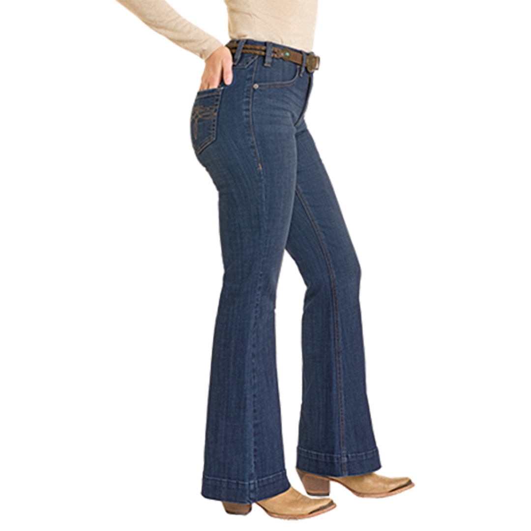 Rock & Roll Denim Women's Boot Stitch Trousers Jeans