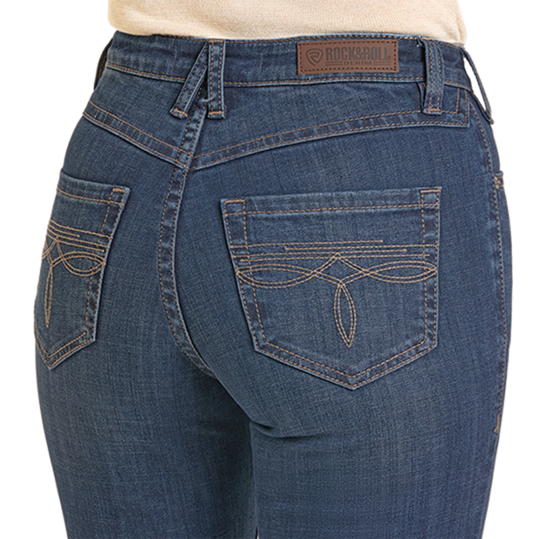 Rock & Roll Denim Women's Boot Stitch Trousers Jeans