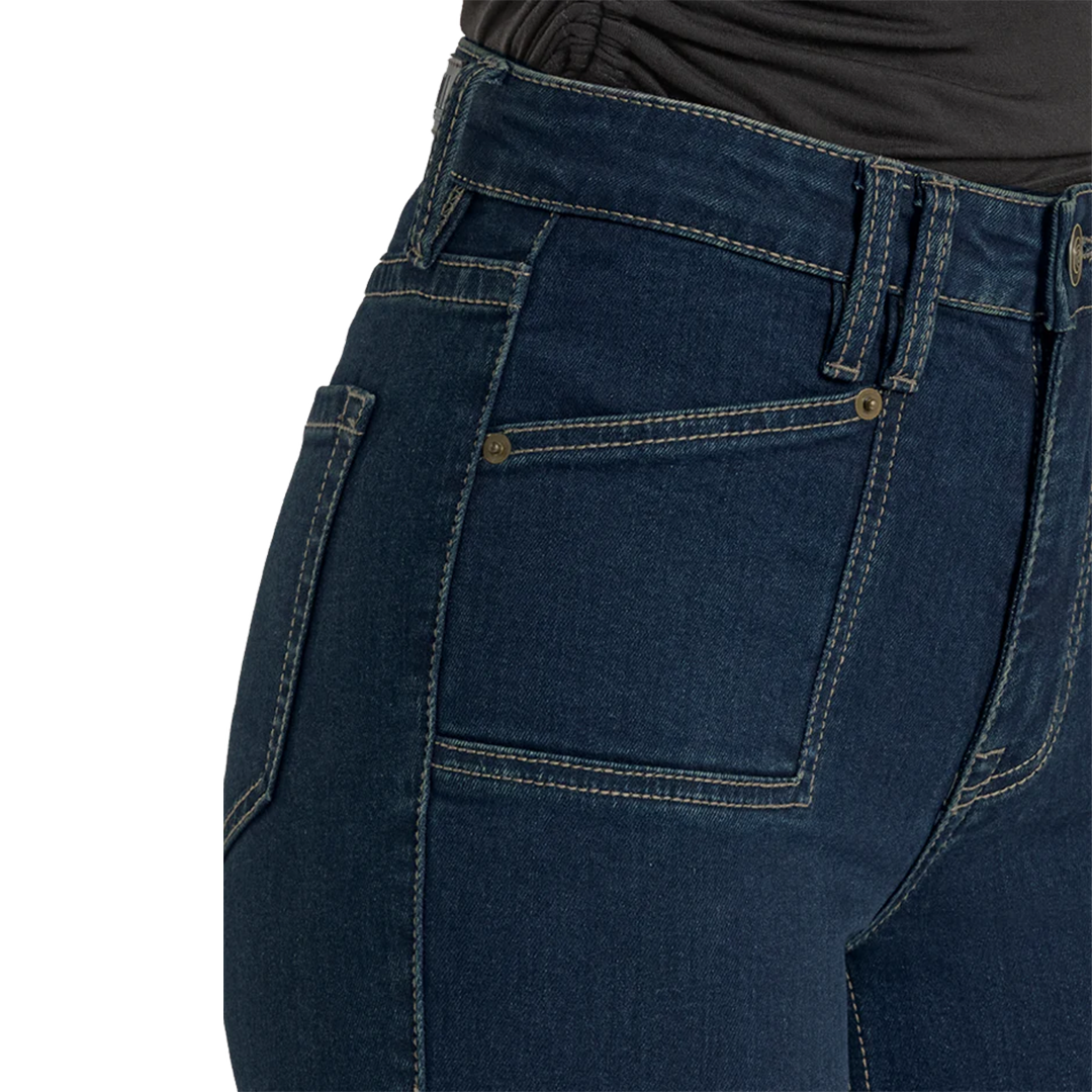 Jean Flare Femme Rock & Roll Denim