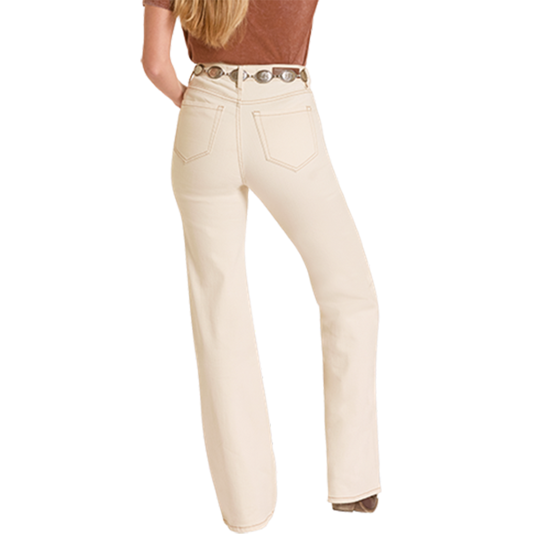 Rock & Roll Denim Women's Carpenter Pocket Wide Leg Jeans