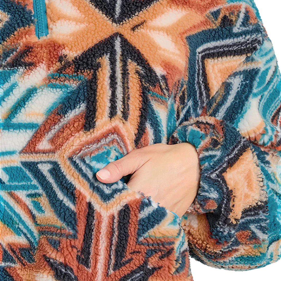 Rock & Roll Denim Women's Aztec Sherpa Pullover