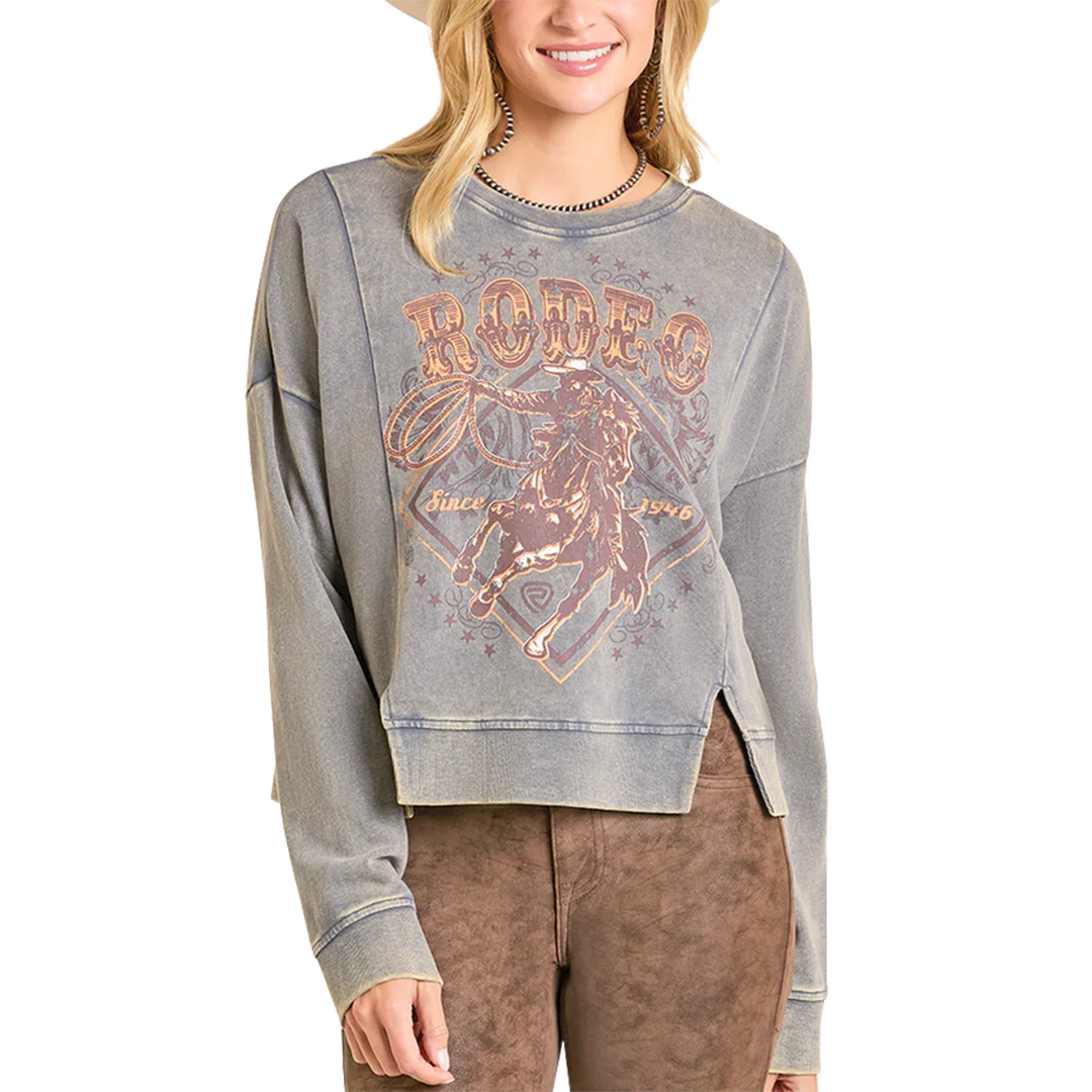 Rock & Roll Denim Women's Graphic Print Pullover