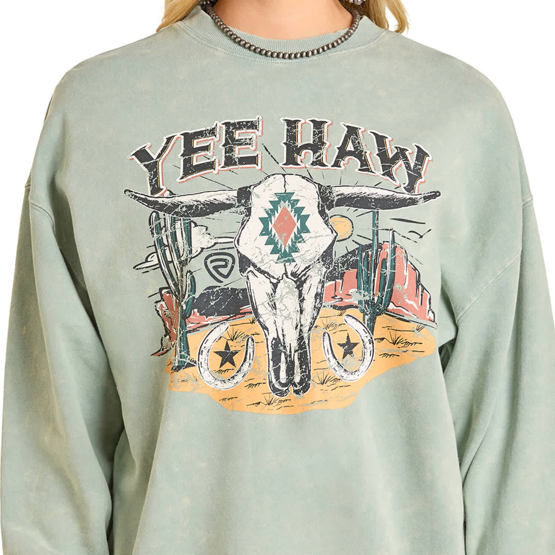 Rock & Roll Denim Women's Yee Haw Pullover