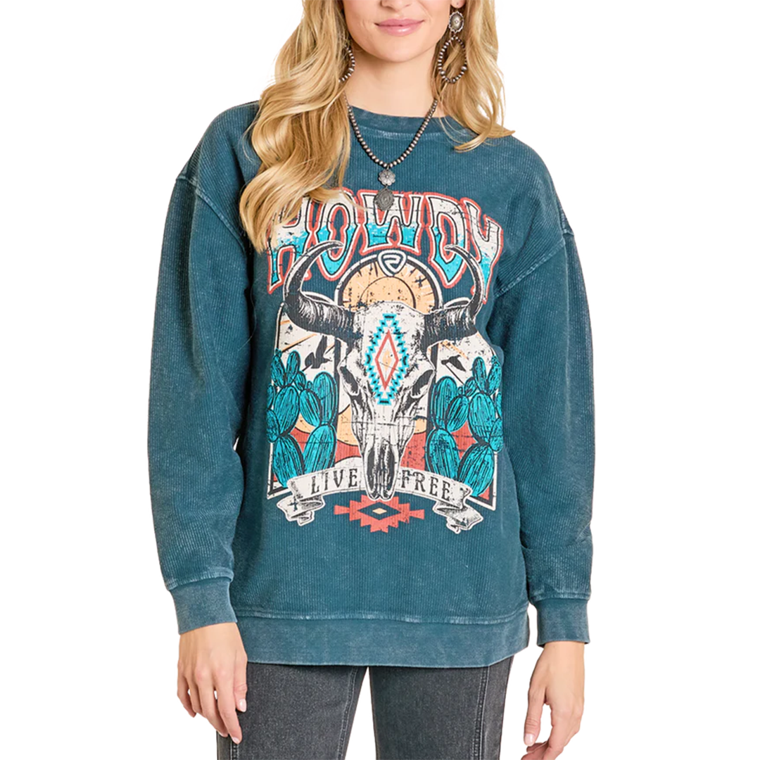 Rock & Roll Denim Women's Graphic Sweatshirt