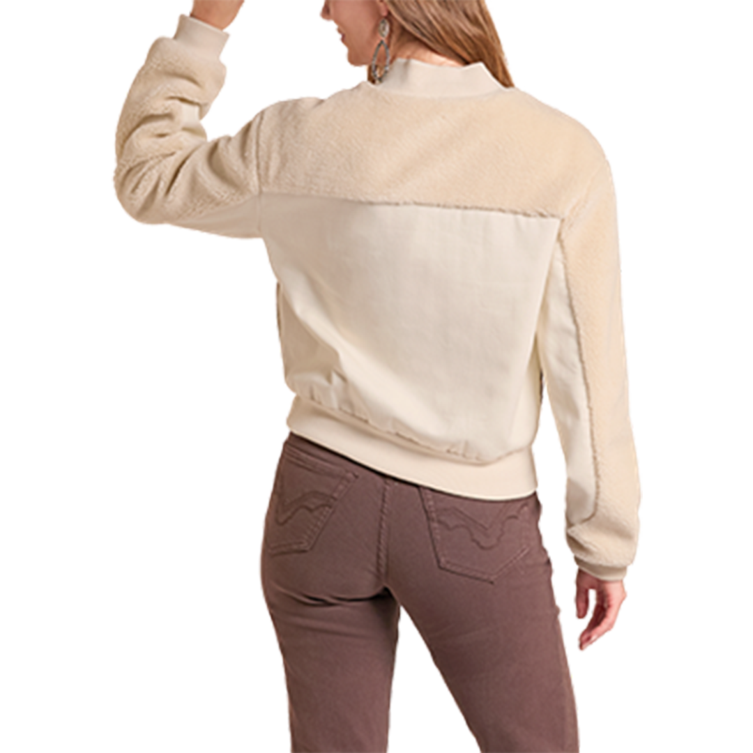 Surchemise jacquard doublée sherpa Rock & Roll Denim pour femme