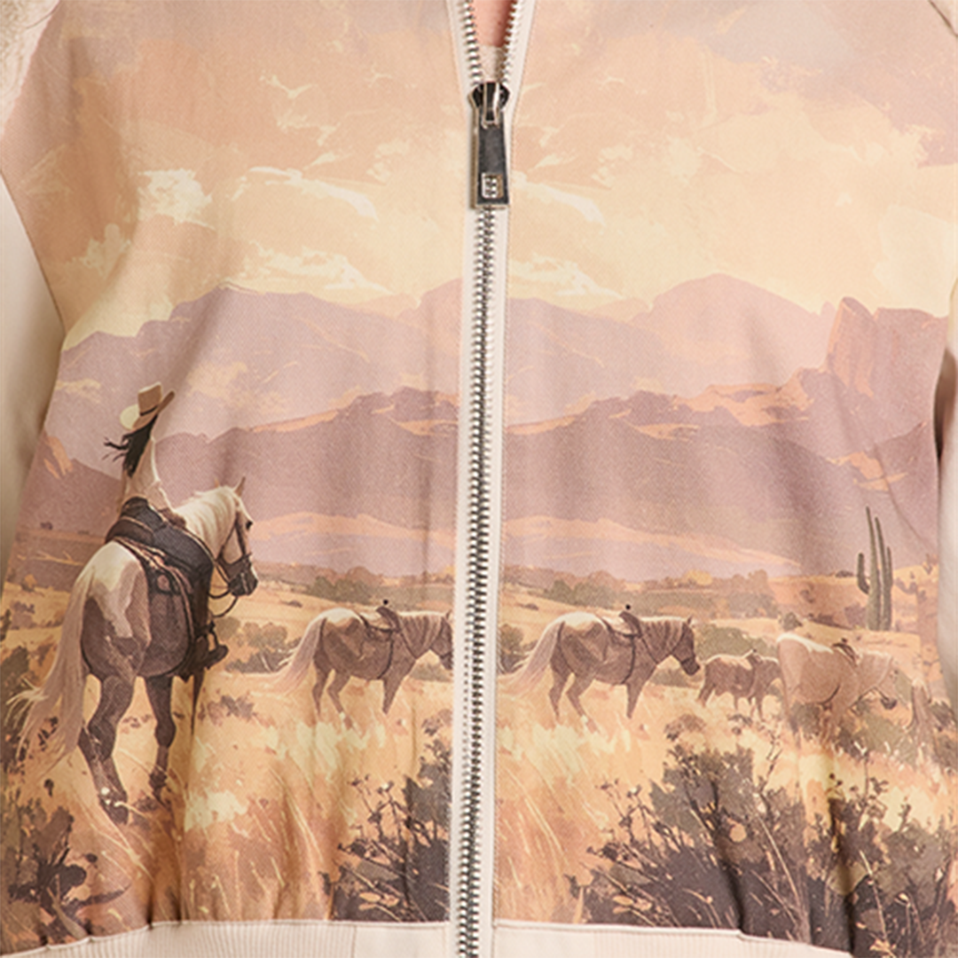 Surchemise jacquard doublée sherpa Rock & Roll Denim pour femme