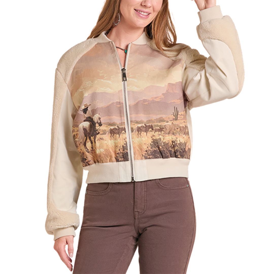 Surchemise jacquard doublée sherpa Rock & Roll Denim pour femme