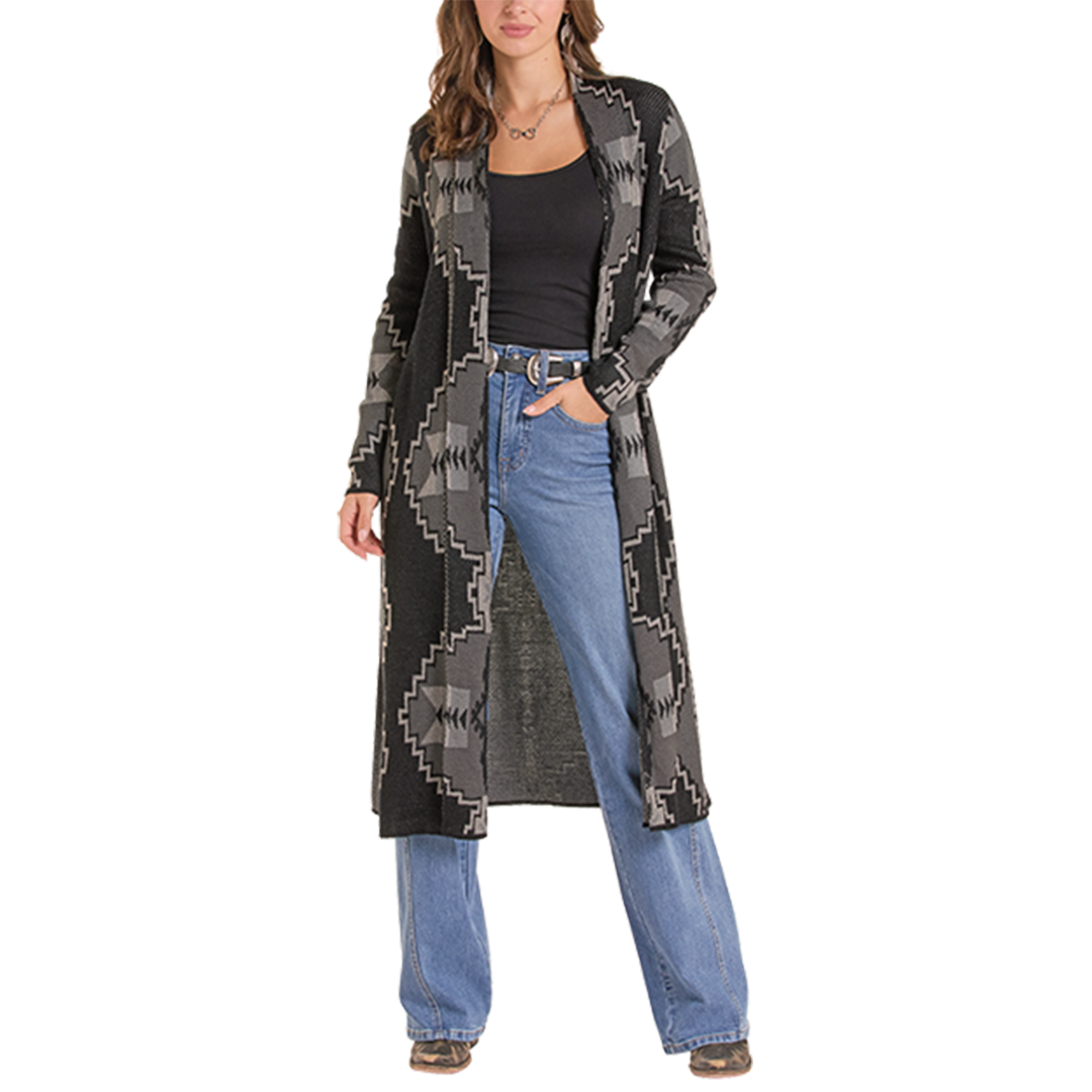 Cache-poussière aztèque Rock & Roll Denim pour femme
