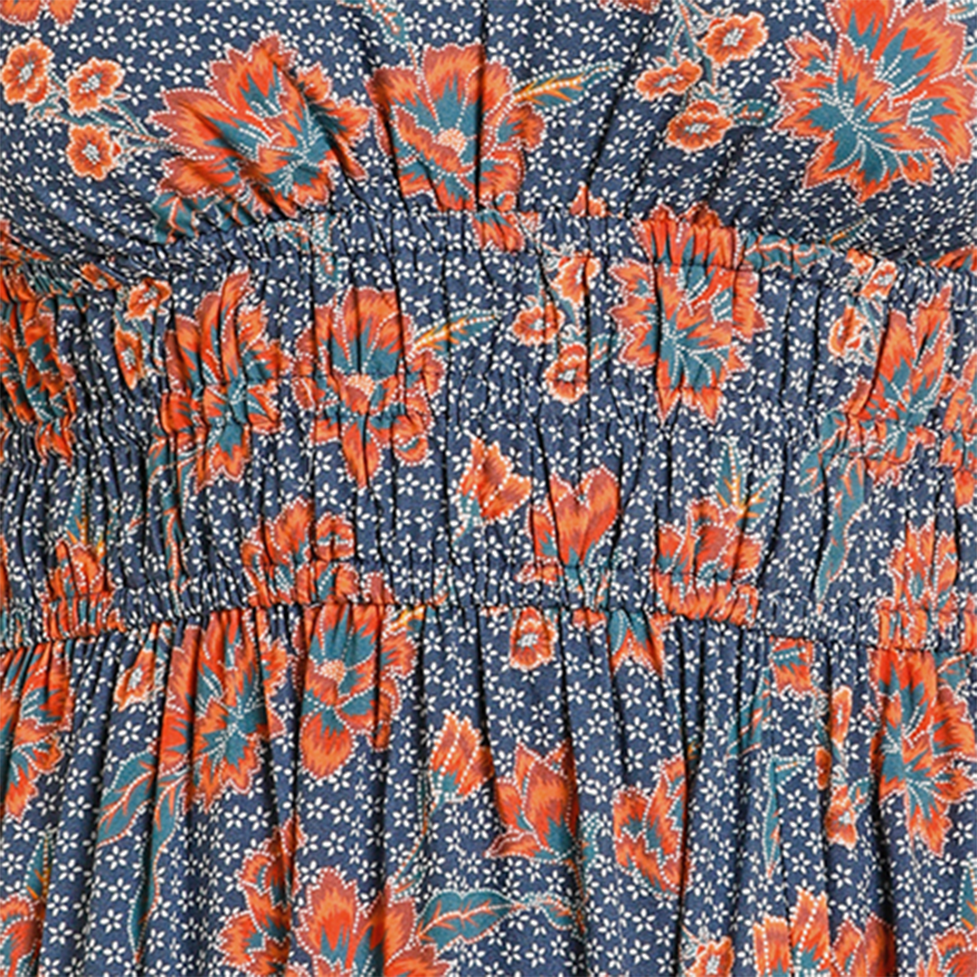 Robe longue à imprimé floral Rock & Roll Denim pour femme