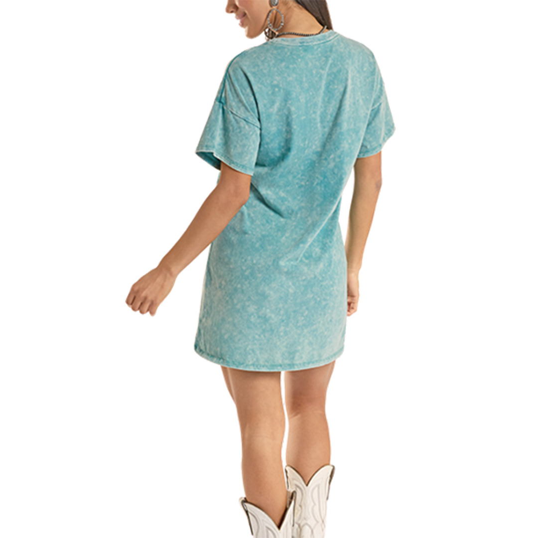 Rock & Roll Cowgirl Women's Midi T-Shirt Dress