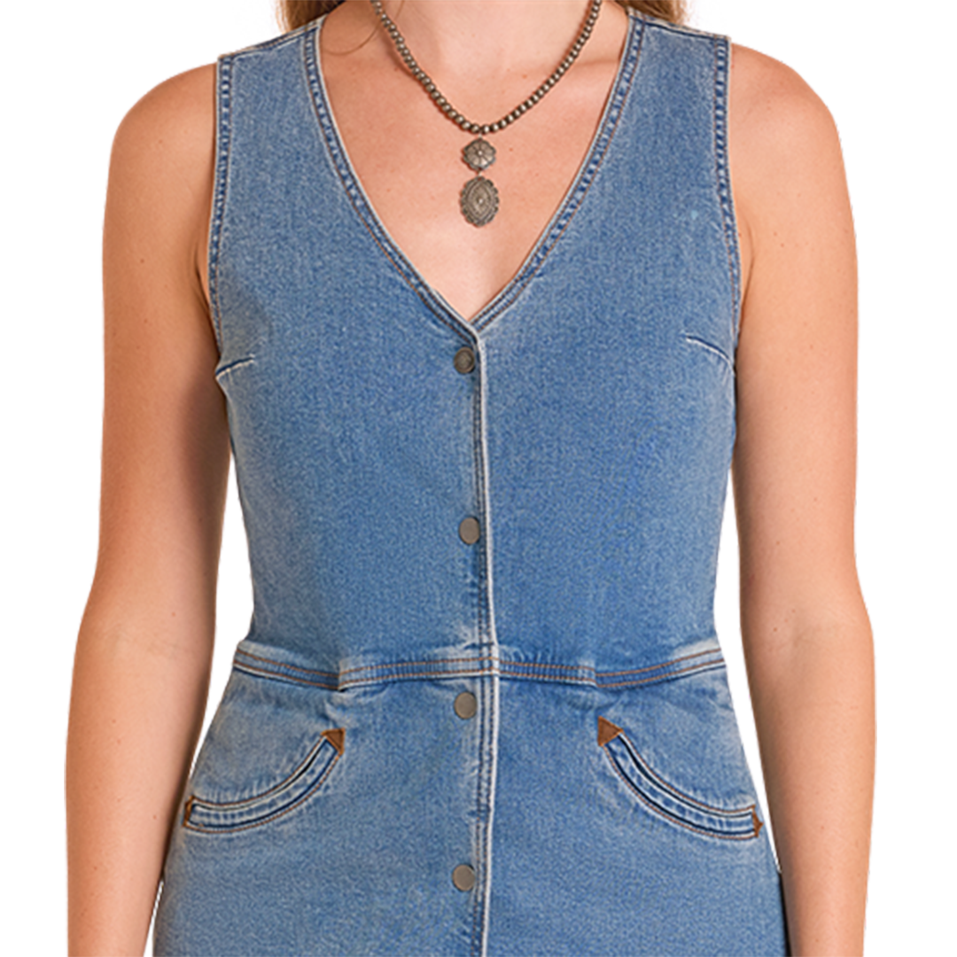 Rock & Roll Denim Women's Sleeveless Vest Roper
