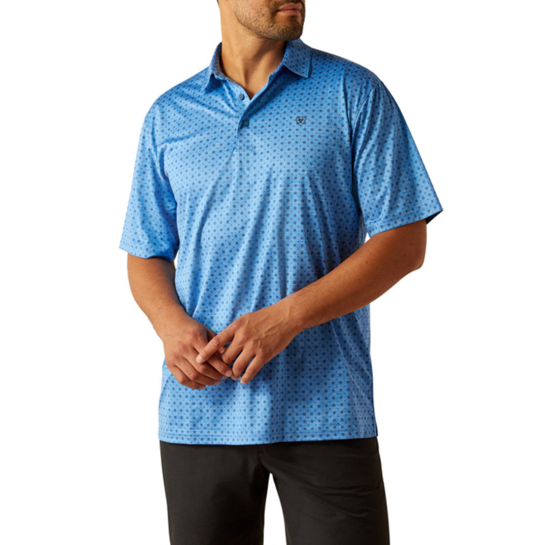Polo pour homme Ariat Charger à imprimé géométrique