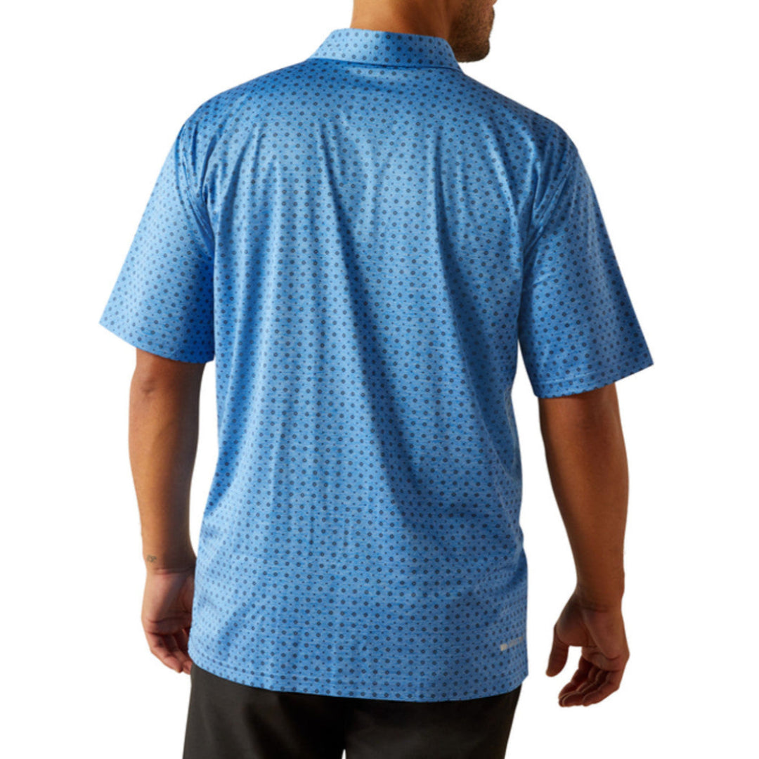 Polo pour homme Ariat Charger à imprimé géométrique
