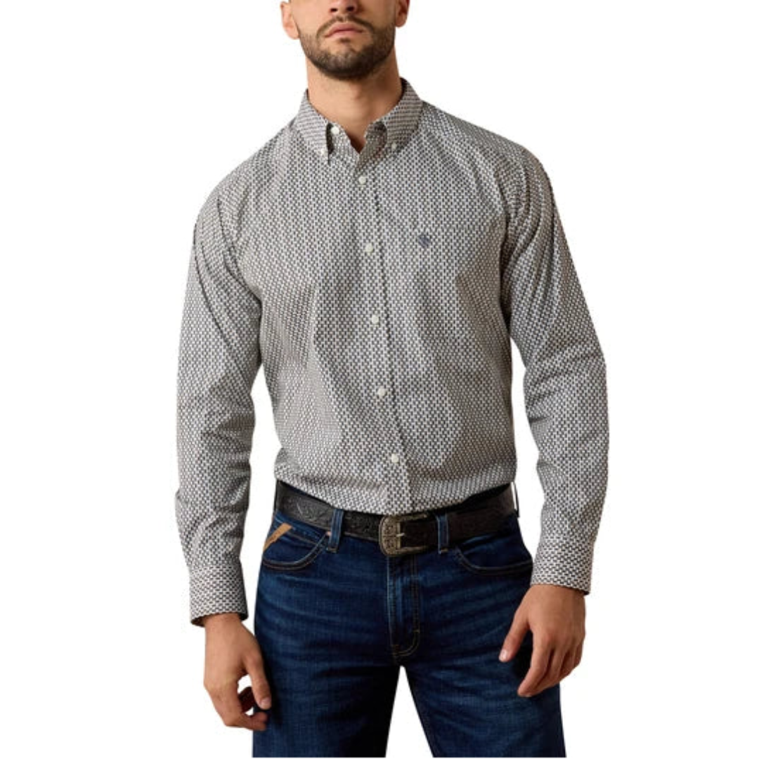 Chemise boutonnée à manches longues avec logo Ariat pour homme
