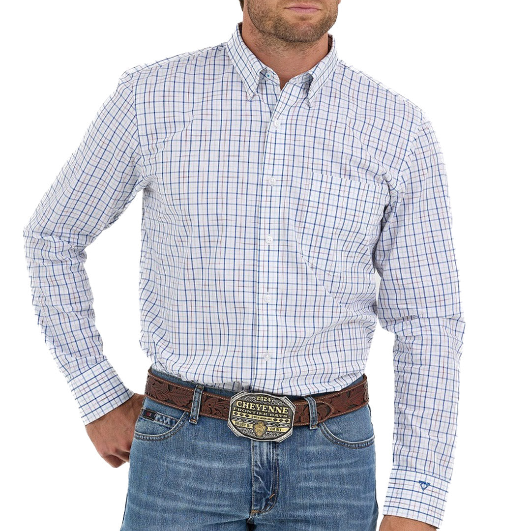 Wrangler® X Cody Johnson Long Sleeve Shirt - Classic Fit - Buttons - Charcoal - 112374476