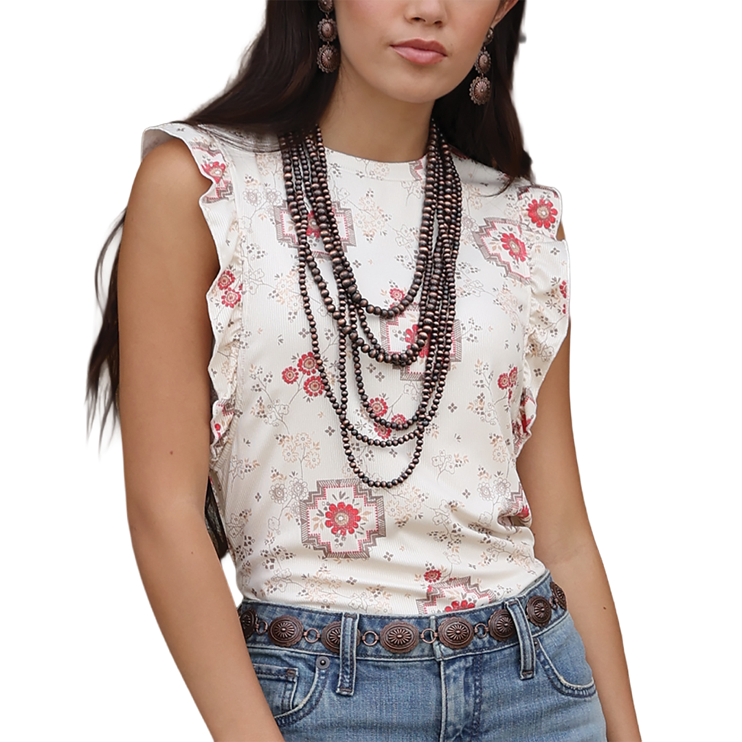 Cruel Denim Women's Ruffled Blouse
