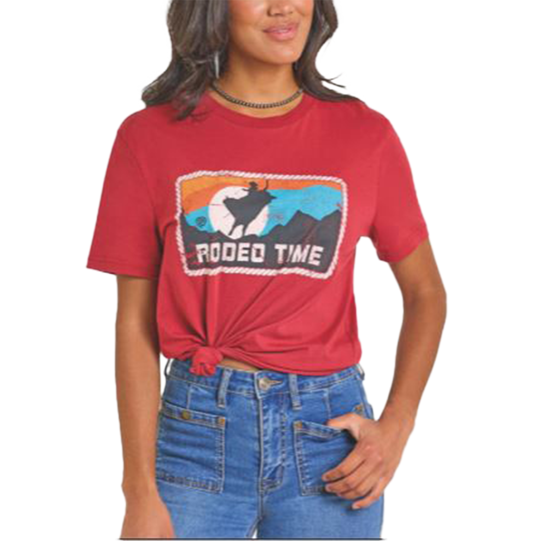 Rock & Roll Denim Unisex Rodeo Time Graphic T-Shirt