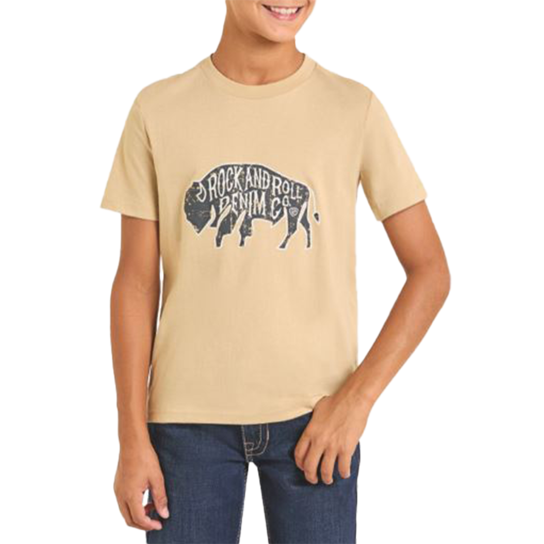 Rock & Roll Denim Boys' Buffalo Graphic T-Shirt