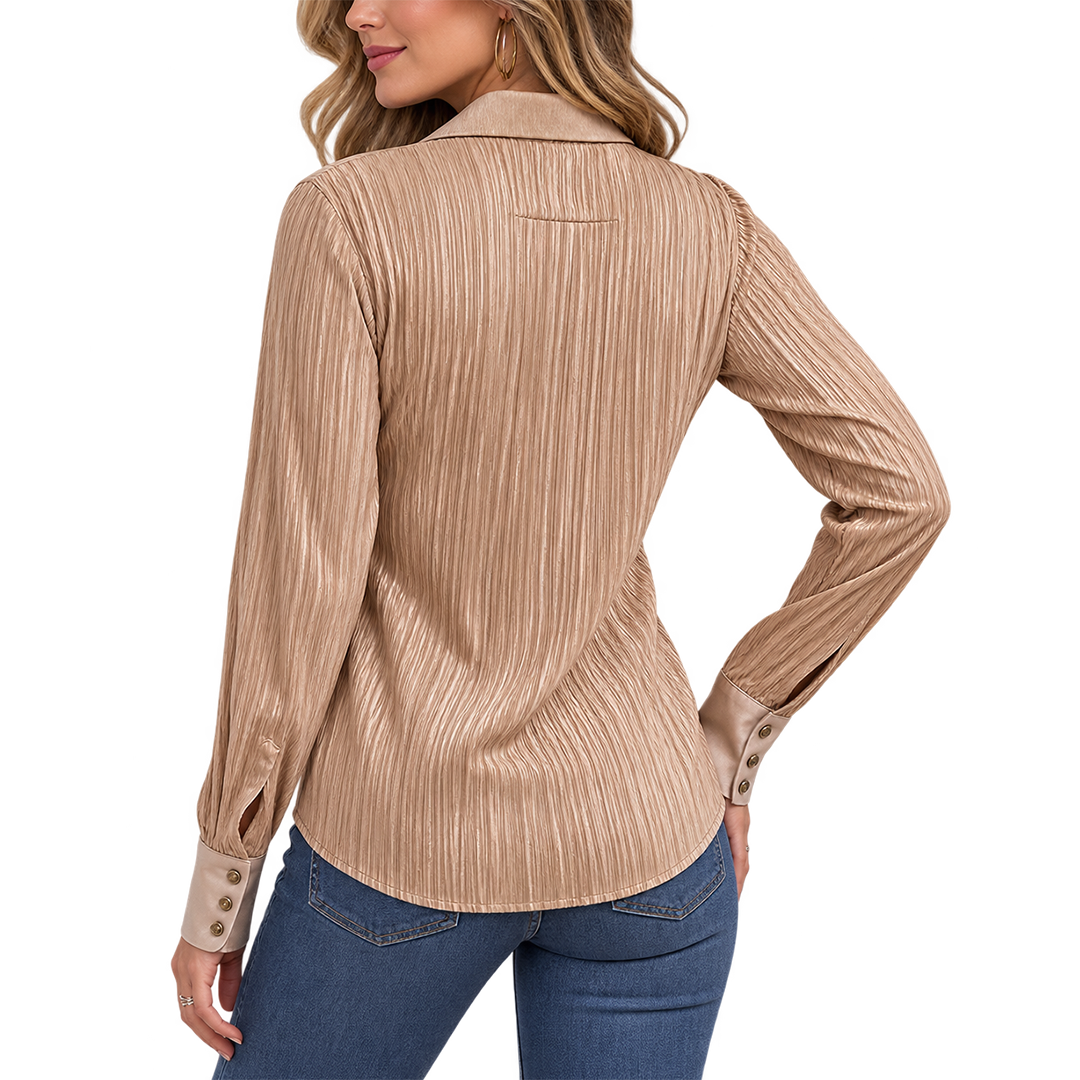 Wrangler Women's Lainey Wilson Ribbed Long Sleeve Snap Shirt
