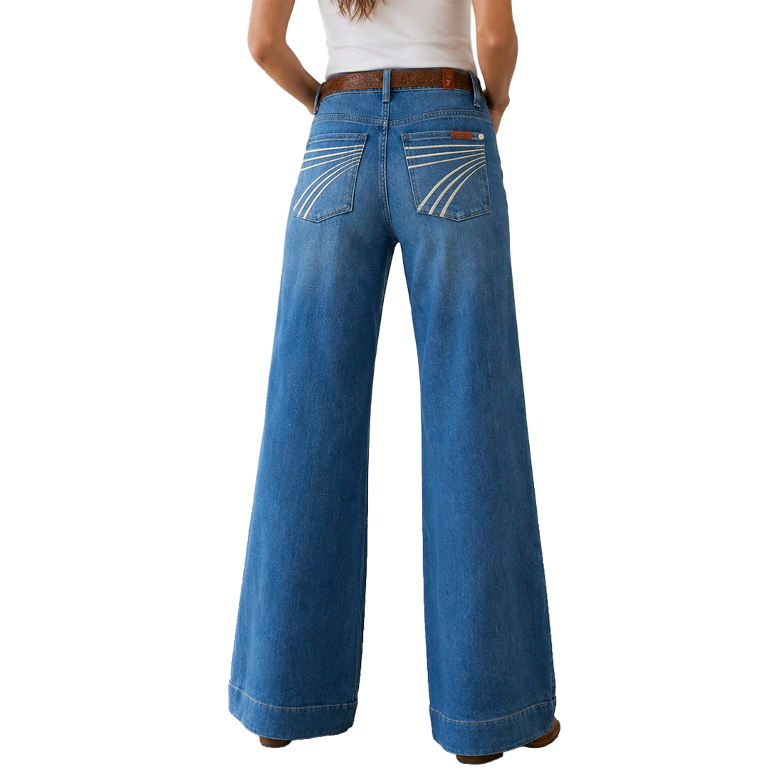 Jean large « Tailorless Dojo » Slim Illusion pour femme 7 For All Mankind