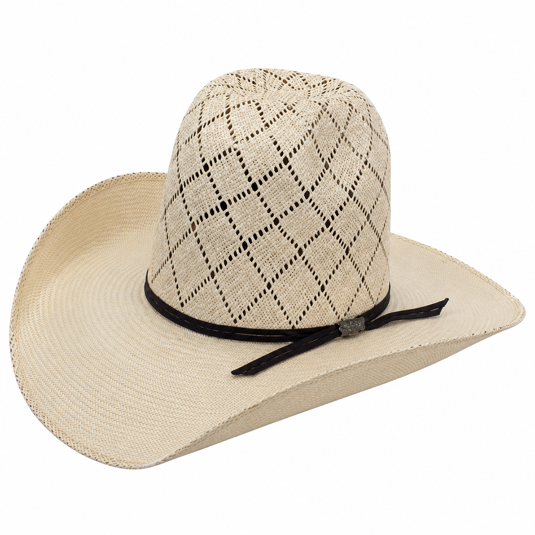 Chapeau de cowboy en paille unisexe Justin Wesley 20X