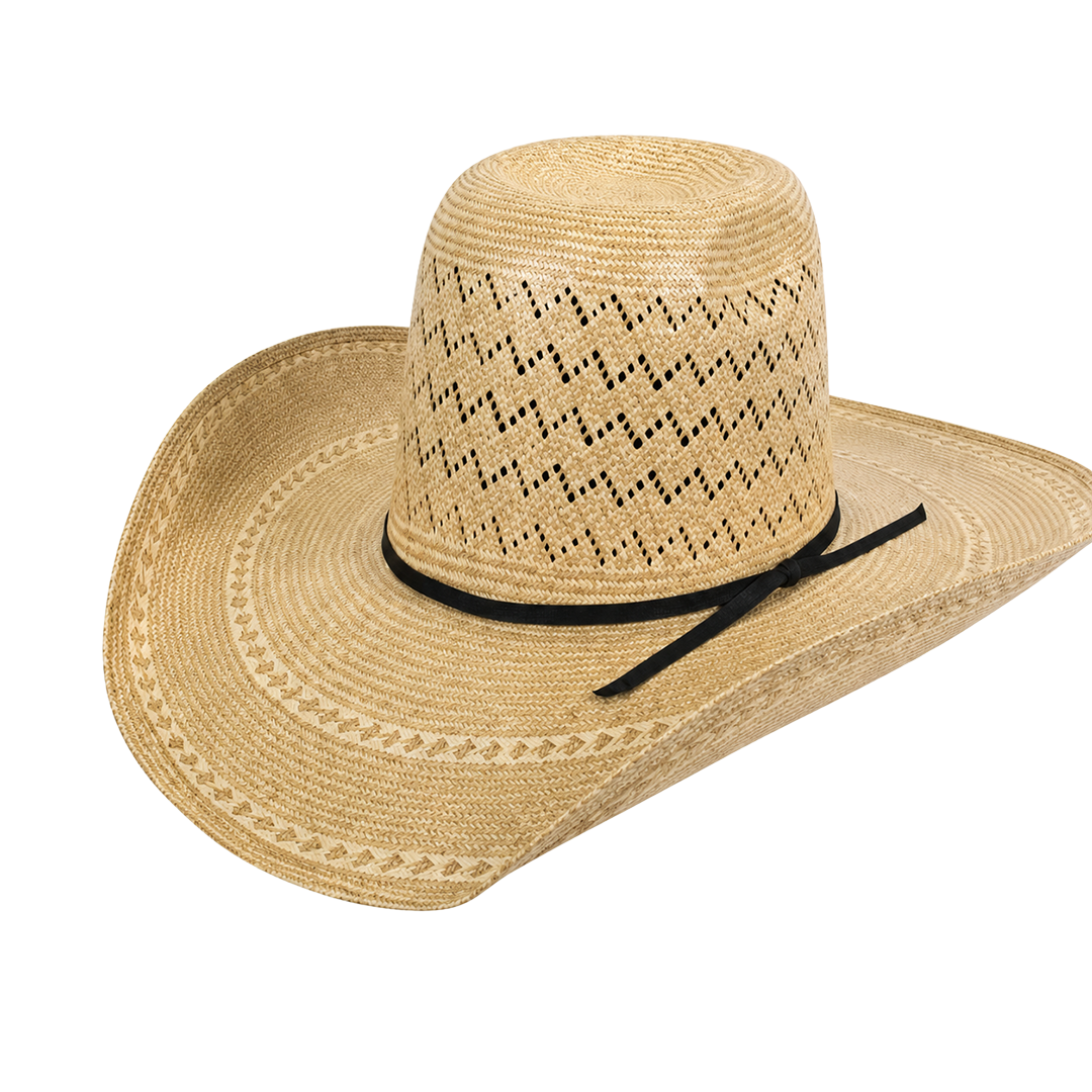 Texas Hat 50X Shantung V Patter Straw Hat