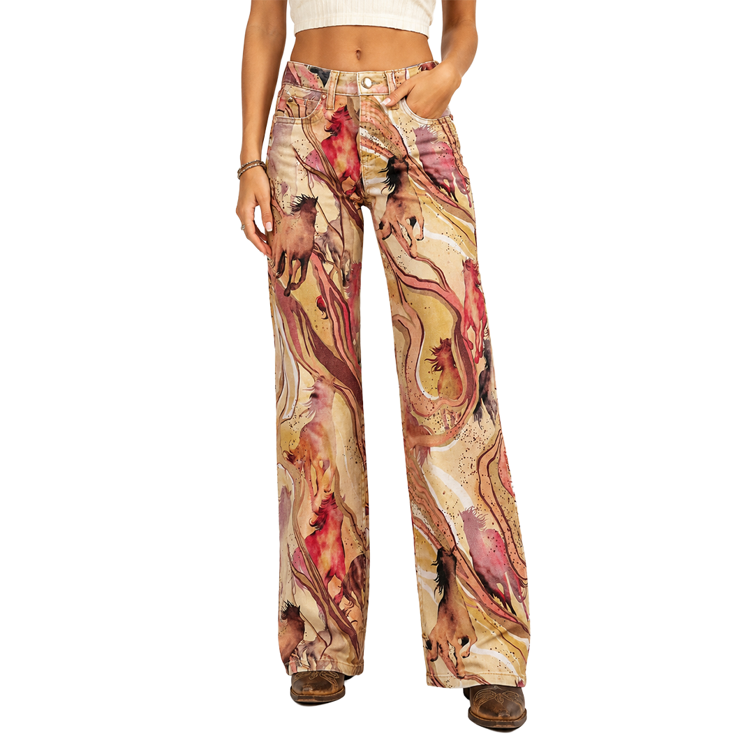 Jean flare Lainey Wilson Wrangler pour femme