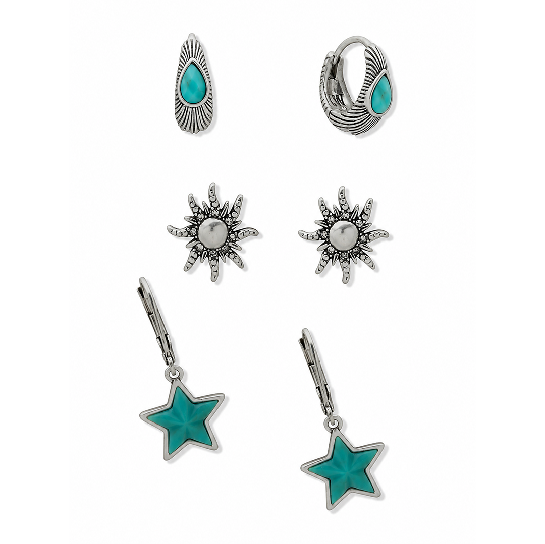Boucles d'oreilles pendantes trio plume Lainey Wilson
