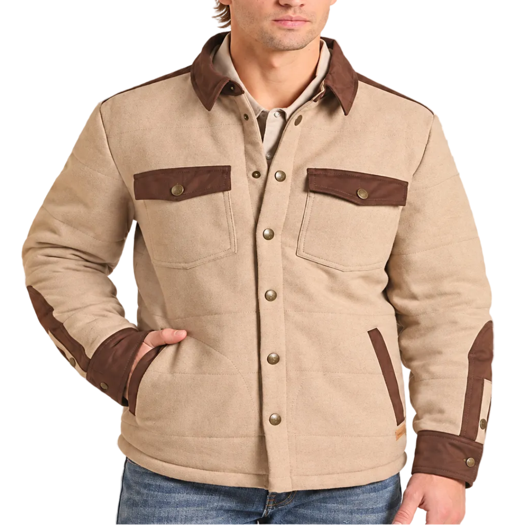 Blouson bombardier jacquard Panhandle pour homme - Motif aztèque Pueblo