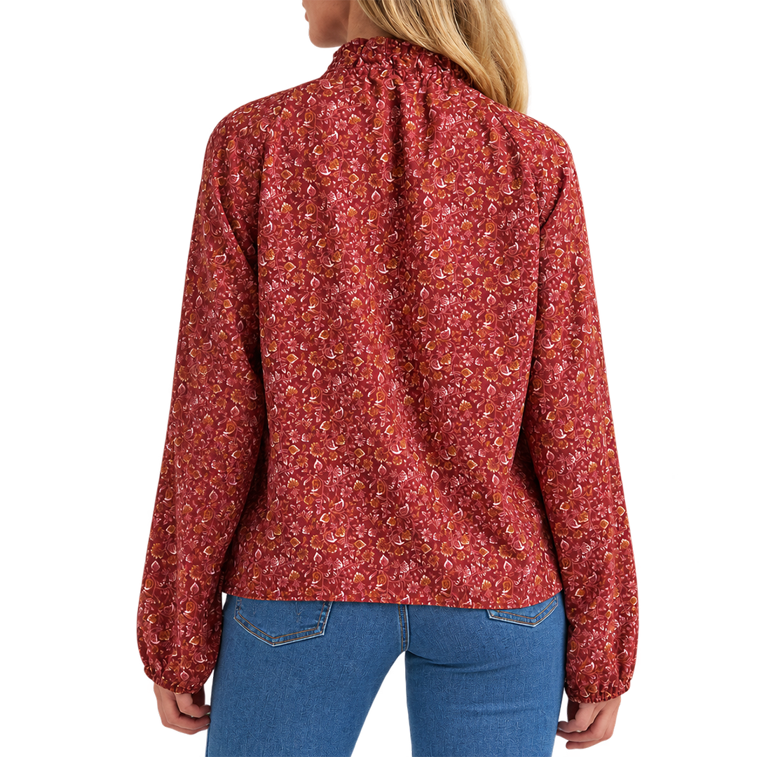 Wrangler Women's Button Front Princess Blouse